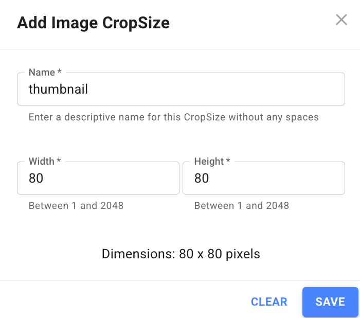 add image crop size dialog